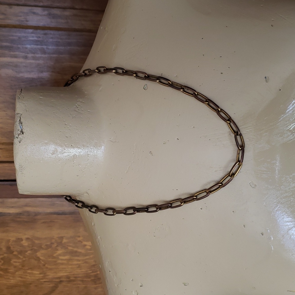 Gold Chain Paperclip Elongated Cable Link Necklace